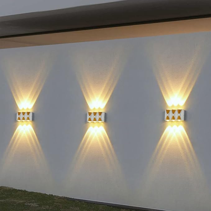 Exterior Light Fixture,Up and Down Wall Lights Indoor IP65 Waterproof Morden Wall Sconces Lighting 6W Warm White | Lumora