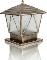 Lights Outdoor IP42 Waterproof Patio Post Light Bronze Iron Metal Landscape Column Light Vintage Traditional | Lumora