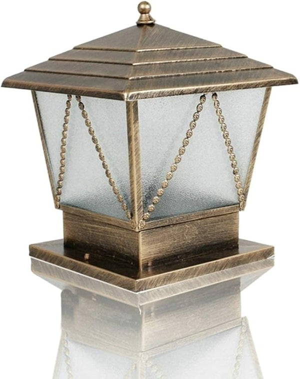 Lights Outdoor IP42 Waterproof Patio Post Light Bronze Iron Metal Landscape Column Light Vintage Traditional | Lumora