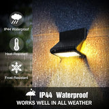 Solar Motion Sensor Security Lights Outdoor, Bright Waterproof LED Lights, Wireless Solar Wall Light to Protect Your Home for Front Door Yard Backyard Garage Porch Fence