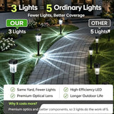 Solar Pathway Lights Outdoor, 12H 12 Pack Solar Garden Lights
