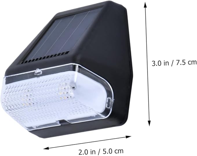 jojofuny Led Wall Lights for Outdoor Waterproof 4 Pack Solar Fence Lights Warm White Light for Garden Pathway | Lumora