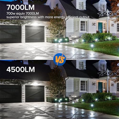 SANSI 7000LM Motion Sensor Outdoor Lights Hardwired