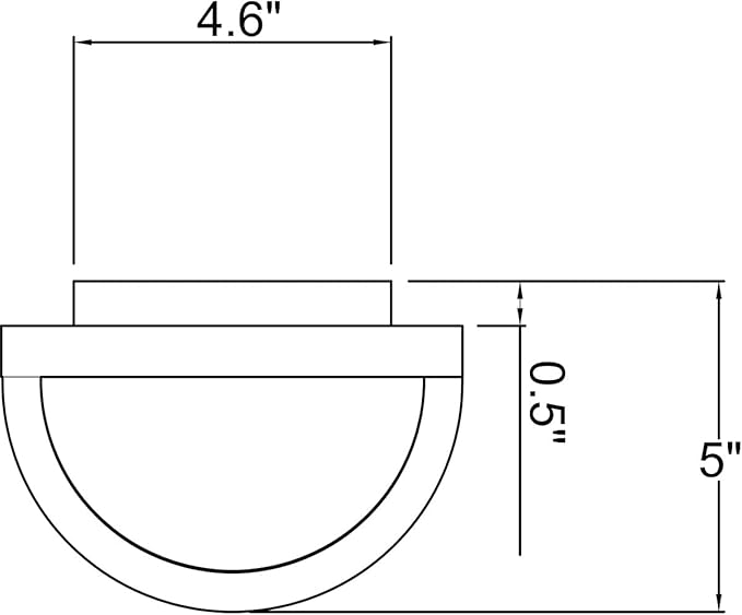 Bermuda - LED Outdoor Rubbed Bulkhead Wall Light - 11"H - Satin Finish - Ribbed Frosted Glass Shade | Lumora