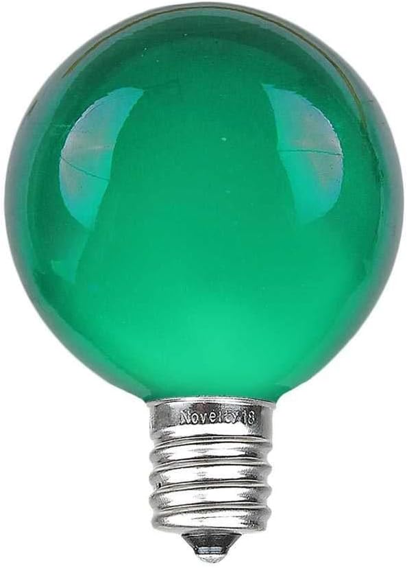 100 Foot G40 Outdoor Patio String Lights with 125 Green Globe Bulbs – Indoor Outdoor String Lights – Market Bistro | Lumora