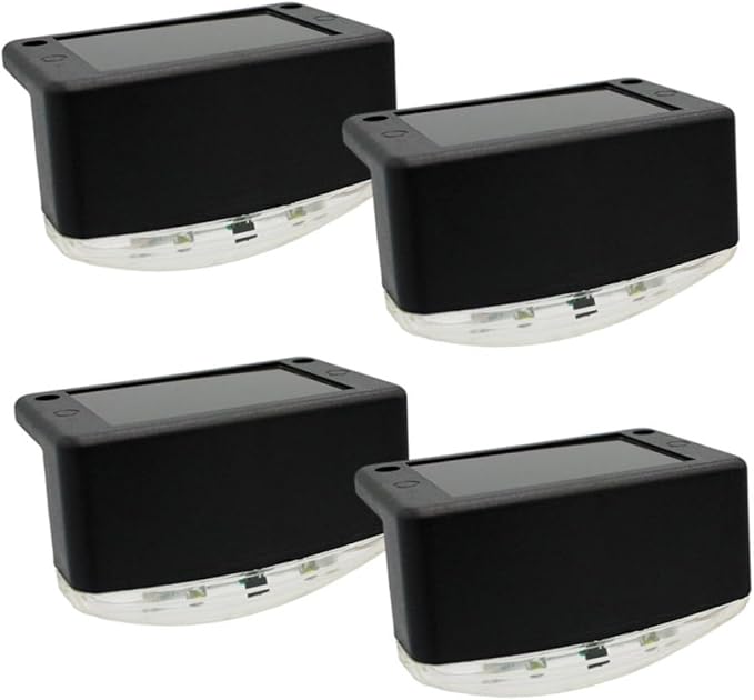 4pcs Solar Pathway Lights Led Stair Lamps Outdoor Lights for Garden Patio Walkway Stairs