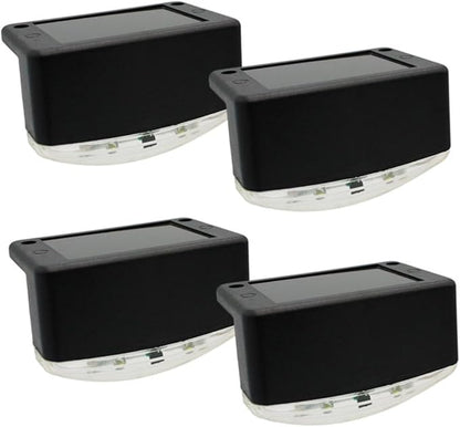 4pcs Solar Pathway Lights Led Stair Lamps Outdoor Lights for Garden Patio Walkway Stairs
