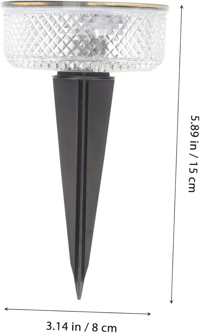 Yardwe Solar Led Landscape Lights Solar Pathway Lamp with Bright LEDs for Garden and Pathway Decor Easy Installation Long-Lasting Rechargeable Battery