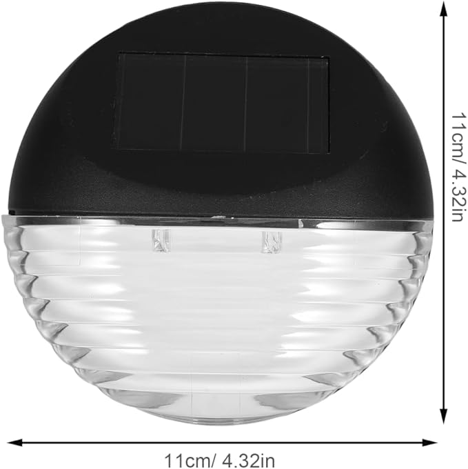 DOITOOL Solar Fence Lights Solar Step Lights Outdoor Stair Lighting Solar Wall Lights Waterproof Solar Garden Lights