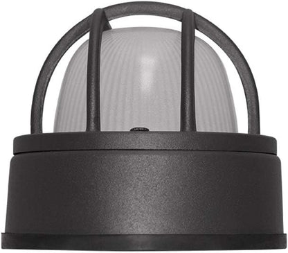 Euri Lighting EOL-WL13BK-2050e Aluminum Housing, Bulkhead Outdoor Integrated LED Wall Light, Wet Rated, 6.2 Watts, 434 Lumens, 5000K Cool White, Energy Star, 2 Year, 50K Hour Warranty