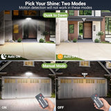 Outdoor LED Flood Lights D2D Security Lights Motion Sensor Remote 45W 5000K