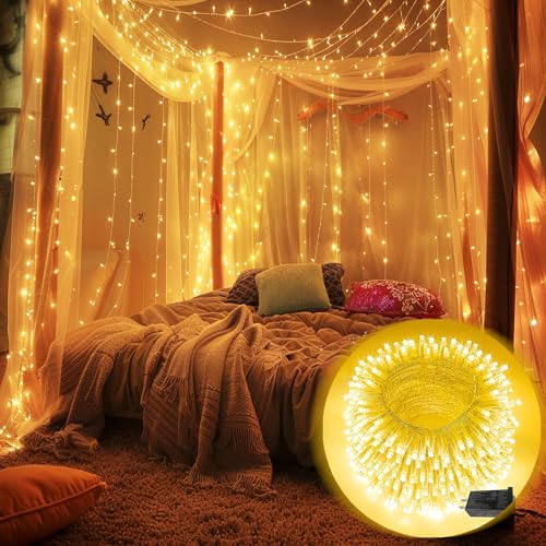 KAQ Connectable 200LED 66Ft String Lights, Christmas Lights Indoor Outdoor