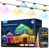Govee Permanent Outdoor Lights 2, 150ft RGBIC Outdoor Lights with 100 Modes