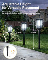 Tenmiro Solar Pathway Lights Outdoor 8 Pack, Bright Solar Garden Lights