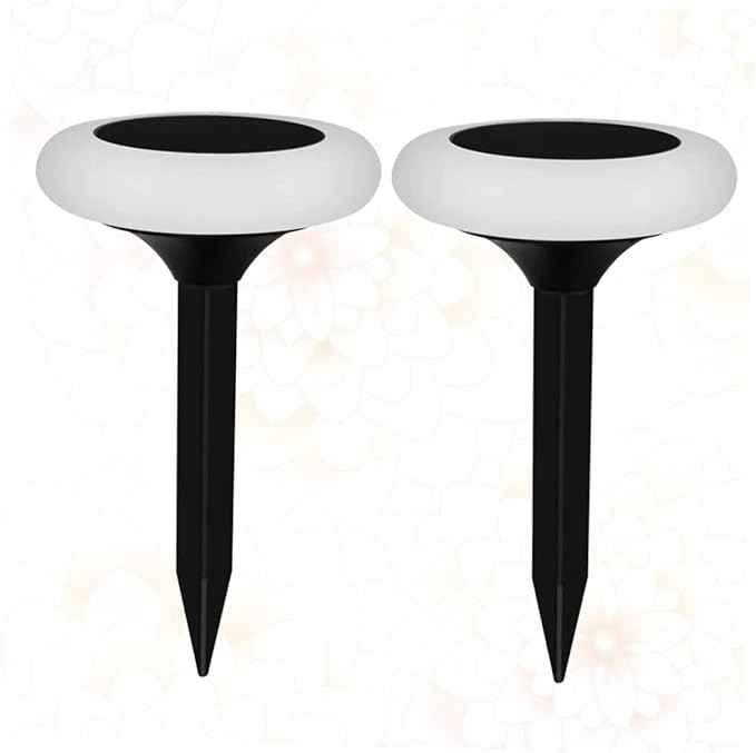 DOITOOL Solar-Powered Garden Lights 2 Pack Ground RGB Led for Outdoor Pathway Landscape