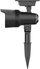 2-Pack Solar Powered Black Spotlights, High/Low Lumens, Adjustable Panel, IP65 - Outdoor Security Flood Light | Lumora