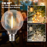 GvvooHome 36 Pack LED G40 Replacement Bulbs for String Lights, Warm White