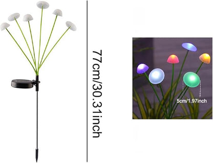 Ochine 2 Pack Solar Mushroom Garden Lights for Outside, Solar Lights Outdoor, Waterproof Solar Pathway Lights Outdoor Decor for Lawn Yard Garden Home Decor