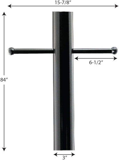 Progress Lighting P5391-31 Lighting Accessory, 3-Inch Diameter x 84-Inch Height, Black