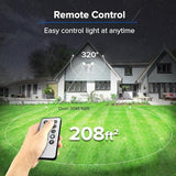 SANSI 25W 3000LM Motion Sensor Outdoor Lights, Remote Control, Standard