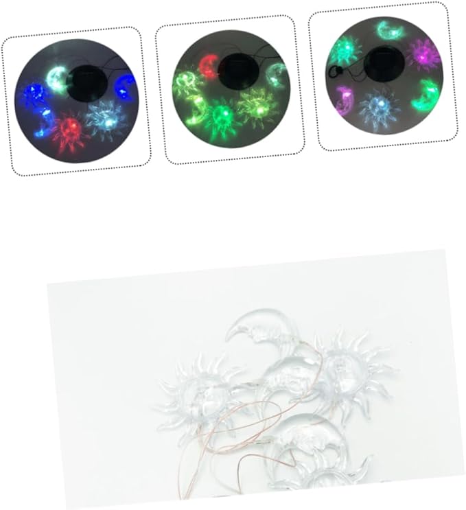 Happyyami Solar Powered Garden Light Wind Chime Lamp Waterproof Colorful Gradient Solar Lights for Outdoor Decor Suitable for Courtyards and Gardens