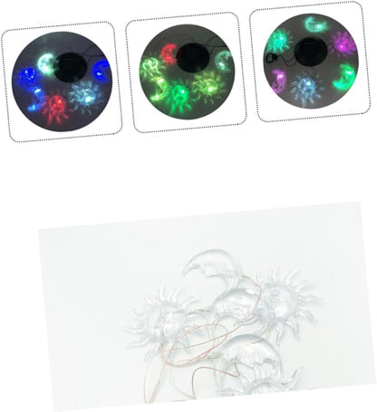 Happyyami Solar Powered Garden Light Wind Chime Lamp Waterproof Colorful Gradient Solar Lights for Outdoor Decor Suitable for Courtyards and Gardens