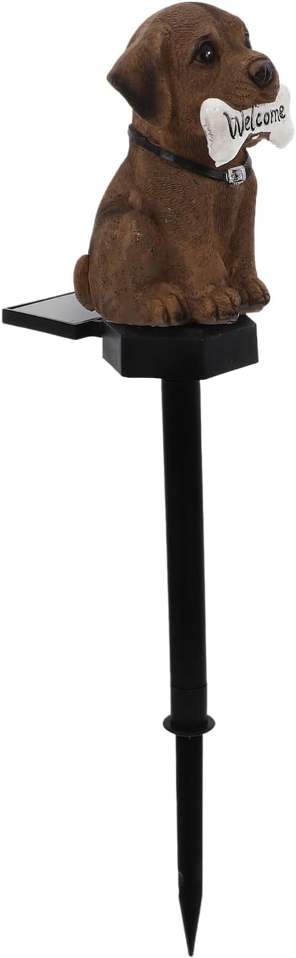YARNOW Dog Shape Solar Stake Light Solar Powered Outdoor Garden Lamp for Lawn and Decor Led Landscape Lighting for Pathway Patio and Walkway