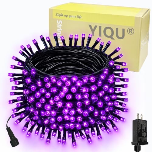 87.8FT 240 LED Linkable Purple Halloween Lights String Outdoor Plug In