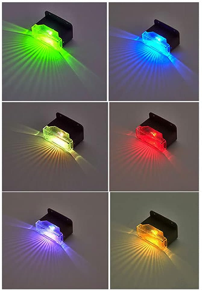 4 Pack Solar Pathway Light Outdoor Solar Waterproof Pathway Lights Suitable for Flowerbed Railing Fence Stairs Courtyard