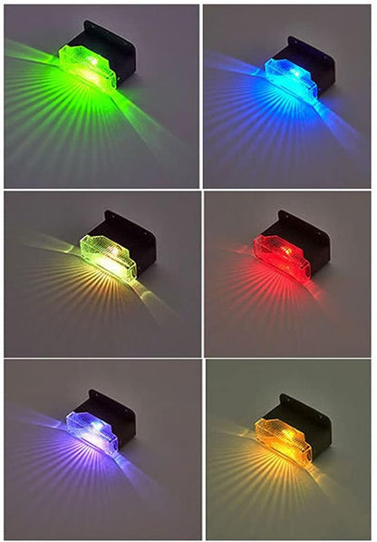 4 Pack Solar Pathway Light Outdoor Solar Waterproof Pathway Lights Suitable for Flowerbed Railing Fence Stairs Courtyard