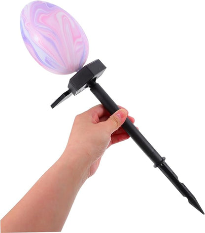 Toyvian Solar Easter Stake Lights Led Garden Decor for Outdoor Patios Yards and Pathways Design for Festive Decoration