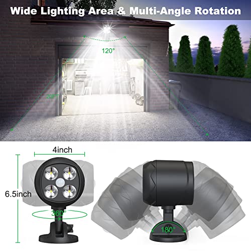 Battery Motion Sensor Light Outdoor 8W 600LM 1Pack