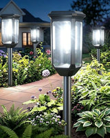 Tenmiro Solar Pathway Lights Outdoor 4 Pack, Bright Solar Garden Lights