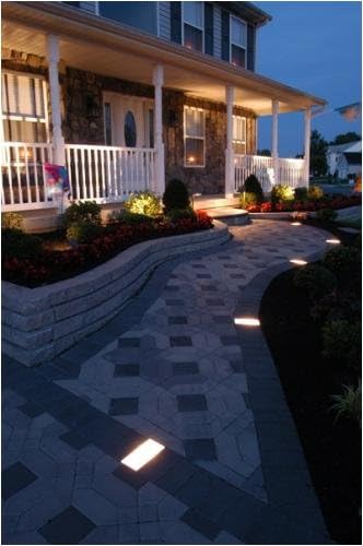Residential Paver Lights 4" x 8" for Walk, Patio, Driveway, & Pool Deck Installation , 14 Pack Installation Kit
