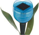 anso 6pcs Garden Tulip Flower Shape LED Solar Powered Lights Outdoor Yard Standing Decors (Blue) | Lumora