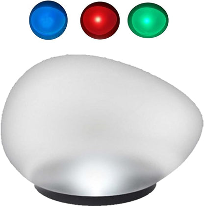 Decorative Solar Lights - Solar Pathway Light, LED Cobblestone Style Yard Lamps | Color Changing Stone Lights, Outdoor Garden Lighting for Landscape Patio Walkway Backyard Front Yard Entrance