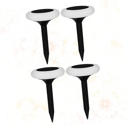 4pcs RGB Solar Ground Plug Light Garden Solar Pathway Lamp Outdoor Landscape Lighting Energy Saving Garden Lights