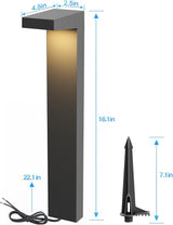 SUNVIE Low Voltage Pathway Lights Wired 3000K 5W LED Outdoor Landscape Lighting with Connectors Cast-Aluminum | Lumora