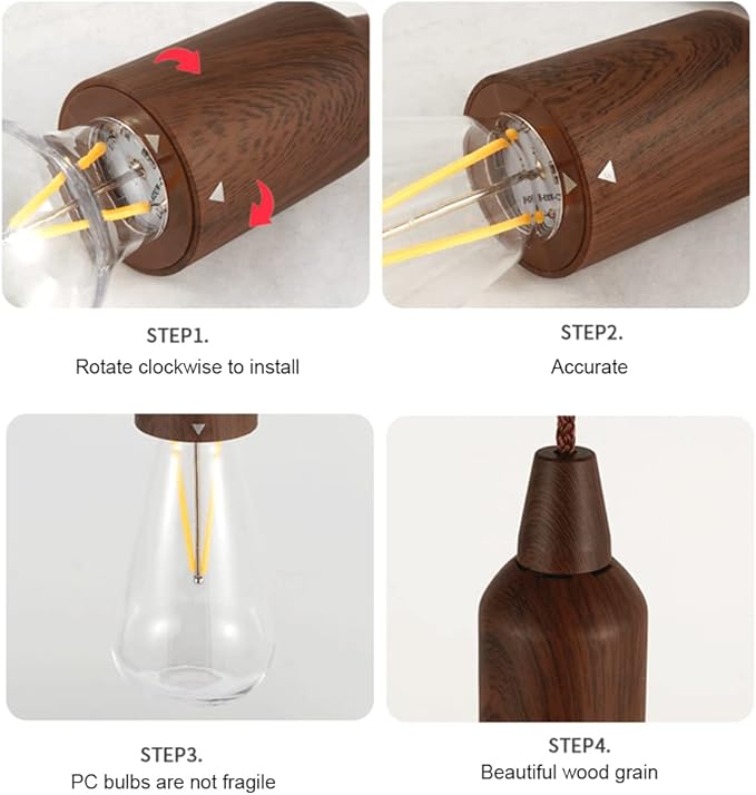 LED Pull Cord Light Bulb Portable Hanging Lantern Battery Operated for Indoor Outdoor Camping Room Decoration Party Wedding BBQ's Garden Decorative