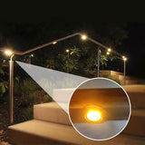 LED Deck Handrail Light 10-Pack, Low Voltage DC 12 Volts Recessed Stair Handrail Lighting,IP68 Waterproof Outdoor | Lumora