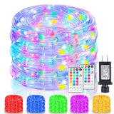 Nazuwke 132Ft Rope Lights for Outside, Waterproof 18 Colors with Remotes