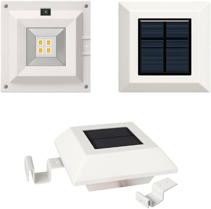 LYTIO NXT-40001 10 Lumens Integrated LED White Outdoor Solar Roof Gutter Light (4-Pack)