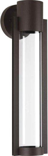 Progress Lighting Z-1030 LED Collection 1-Light Clear Glass Modern Outdoor Medium Wall Lantern Light Antique Bronze | Lumora
