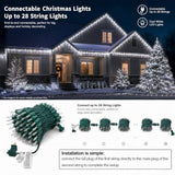 TW SHINE Christmas Mini String Lights, 20FT 100 LED Mini Christmas Tree Lights, Waterproof Christmas Decorations for Outdoor Indoor Xmas Patio Home Party Garden Yard Decor, White