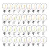 GvvooHome 36 Pack LED G40 Replacement Bulbs for String Lights, Warm White