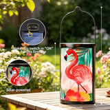 MUMTOP Flamingo Solar Lantern Outdoor Waterproof Hanging Garden Light