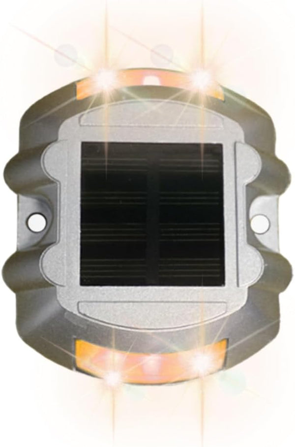 1 Pack LED Solar Deck Lights Outdoor Solar Step Lights, Aluminium Marker Light for Warning, Driveway Dock Light for | Lumora
