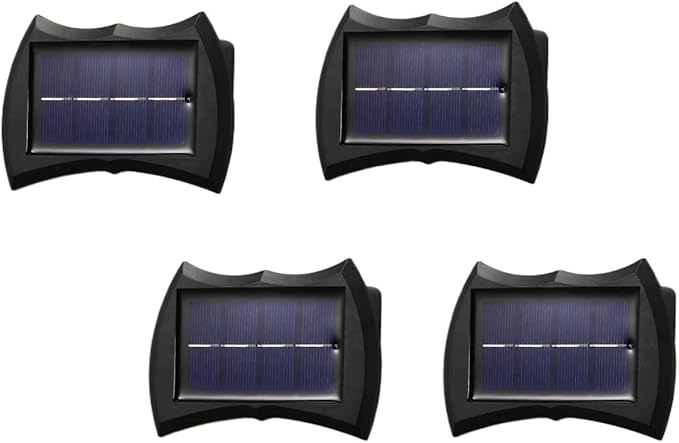 QUQUQ Solar Pathway Lights 4 Pack Solar Wall Lights Outdoor Fence Garden for Decoration Yard Patio Decor