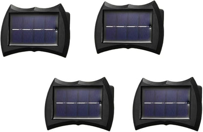 QUQUQ Solar Pathway Lights 4 Pack Solar Wall Lights Outdoor Fence Garden for Decoration Yard Patio Decor