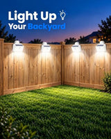 LUHLEE Clip on Solar Fence Lights Outdoor, 176 LED Motion Sensor Lights